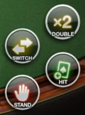 Screenshot of Blackjack Switch options